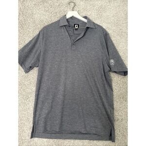 Footjoy Golf‎ Polo Shirt Mens Medium Striped Stretch